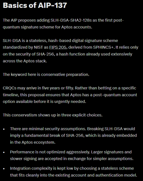 71a79573fd491b3d6dd62f31e592d1ff Aptos introduces post-quantum signatures before they’re urgently needed