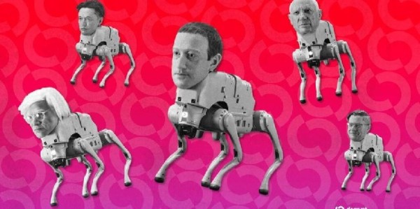 ab45778b05eb52c3328508216d752a6f Beeple Made Robot Dogs With Musk, Zuckerberg, and Warhol Heads That Poop NFTs