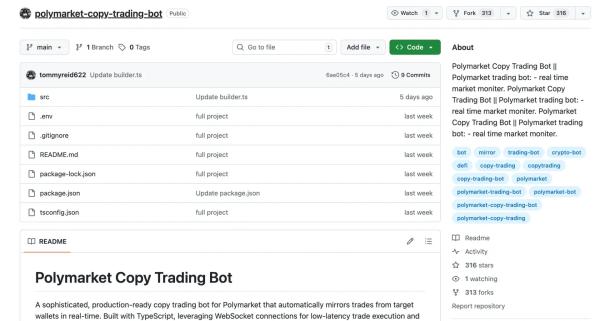 fa8e81d167b6ac87b473f38fe921bef3 Security researchers issue alert over malicious code found in a Polymarket copy-trading bot on GitHub